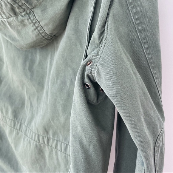 THREADS 4 THOUGHTS Forest Army Green Military Anorak Hooded Jacket S - Picture 7 of 10